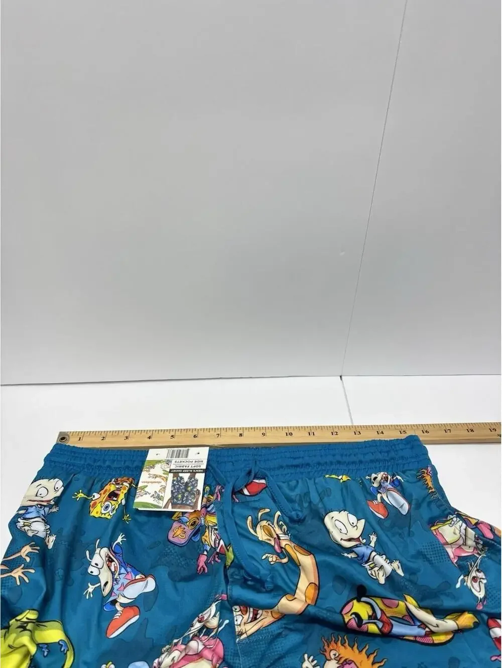 Men's Nickelodeon 90s XL Sleep Shorts SpongeBob Ren Stimpy Arnold Catdog Rugrats